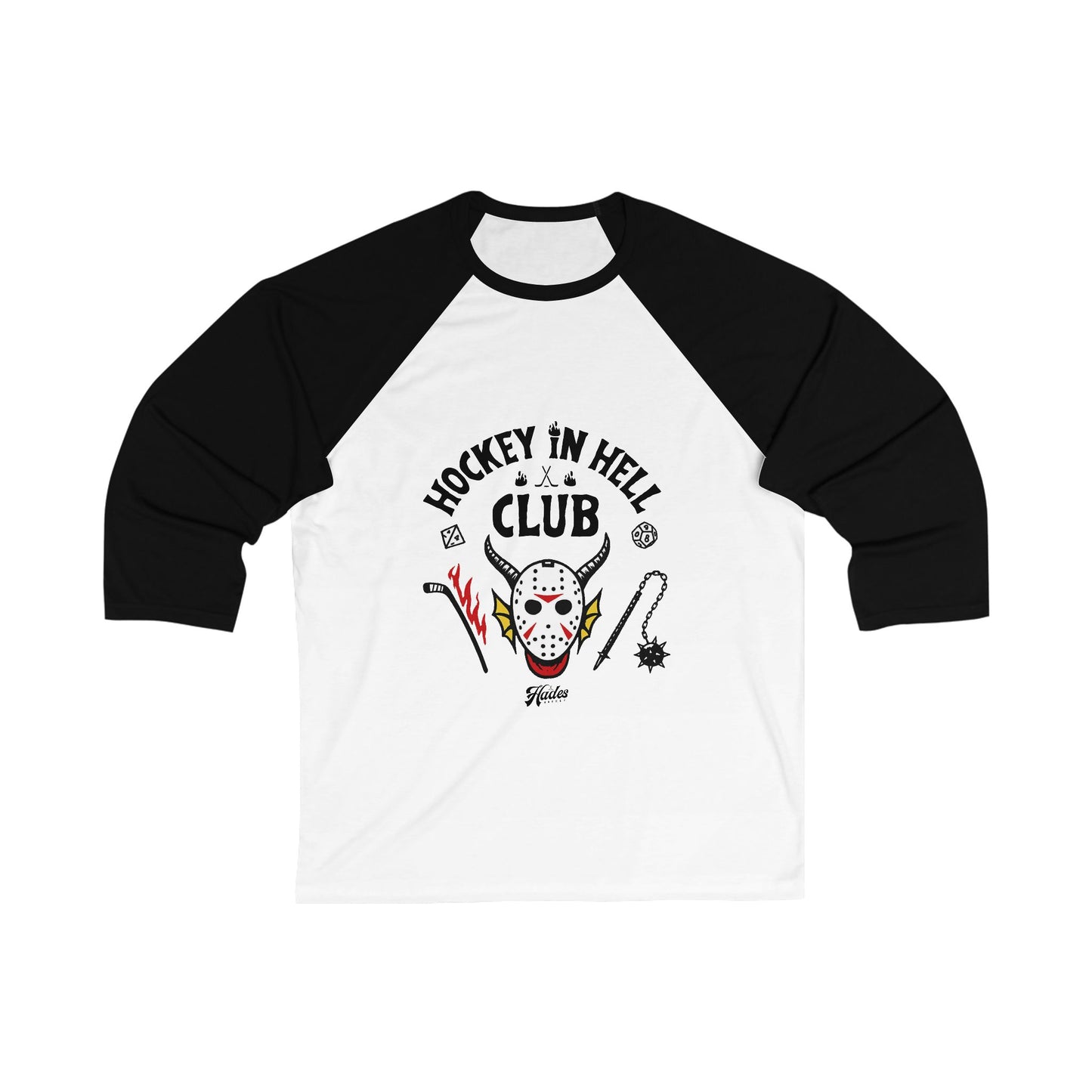 Hockey in Hell(fire) Club | Baseball Tee