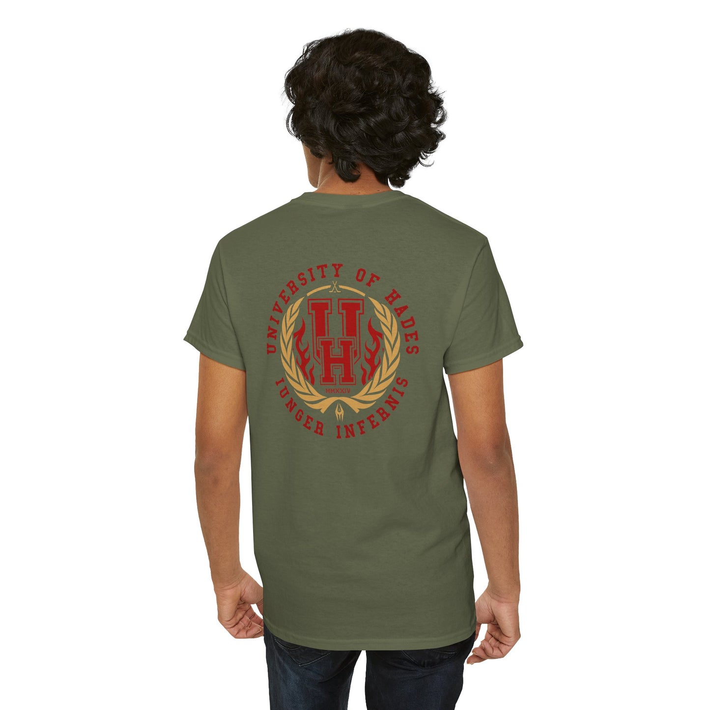 Uni Of Hades | Tee | Logo Back Print