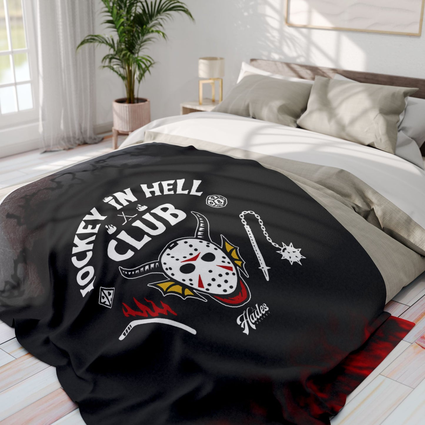 Hockey in Hell(fire) club | Fleece Blanket