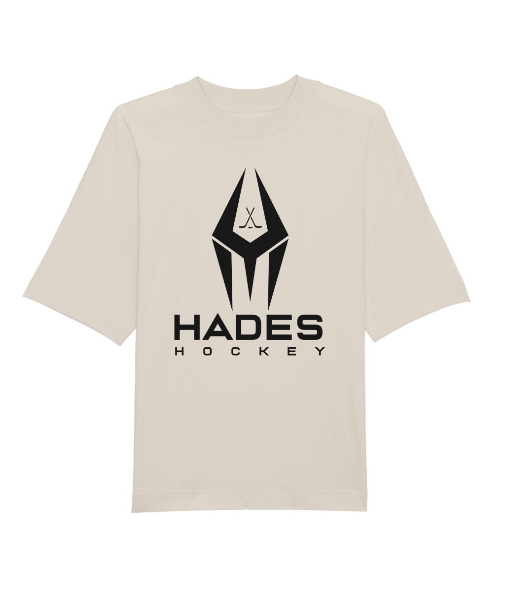 Hades Bident Logo Tee | Oversized Premium Black