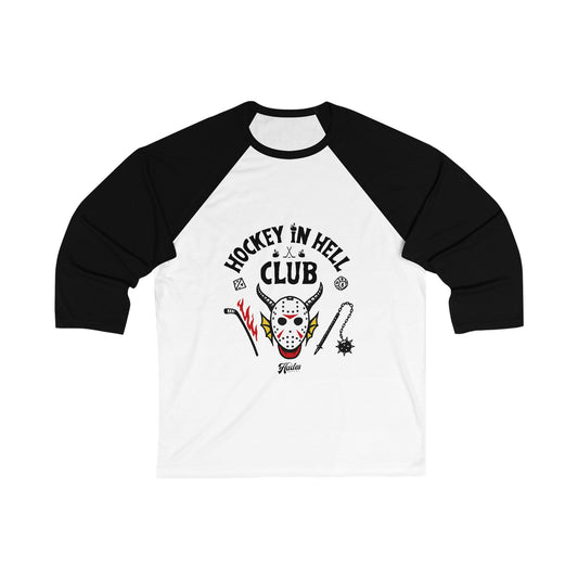 Hockey in Hell(fire) Club | Baseball Tee