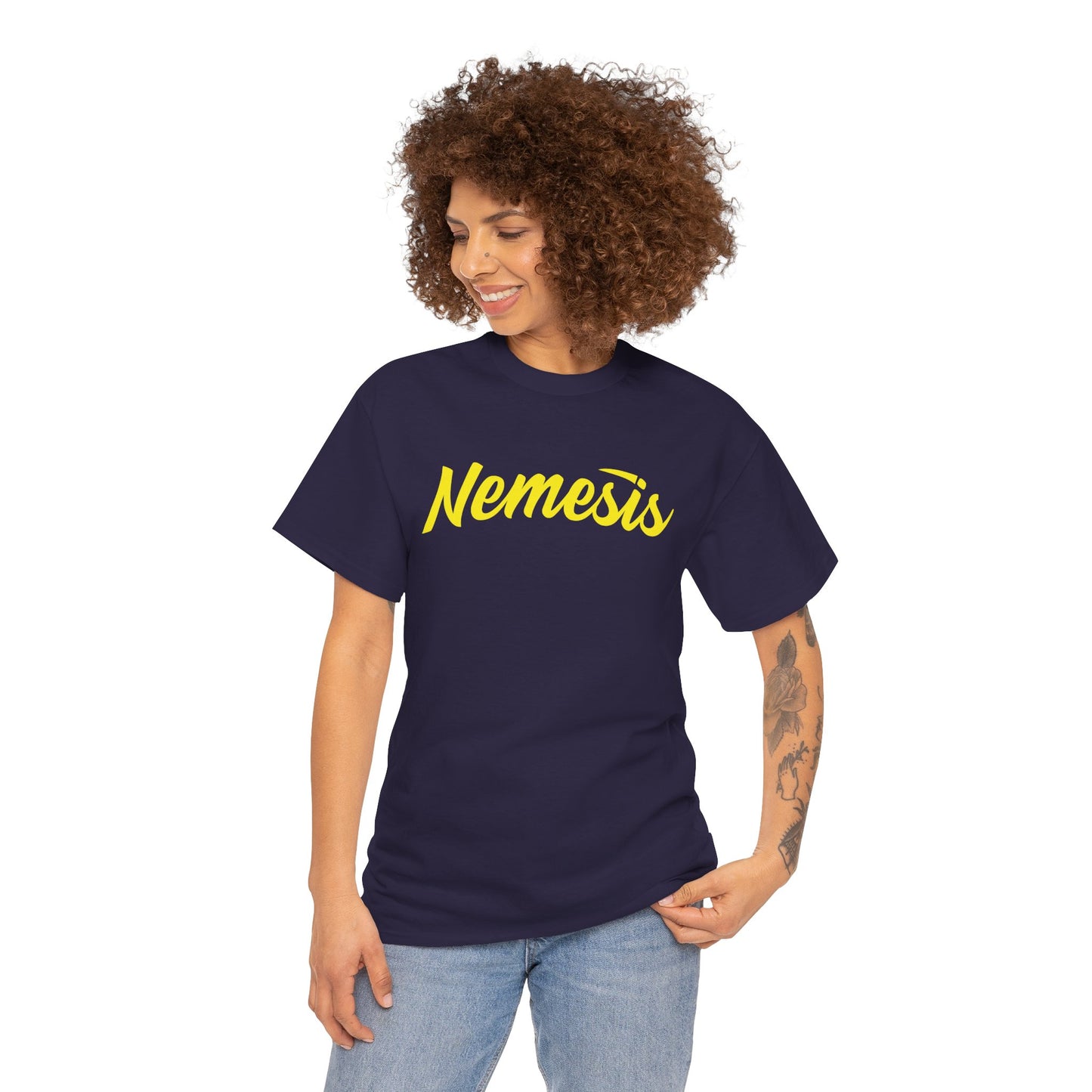 Nemesis BHC | Script Font Tee