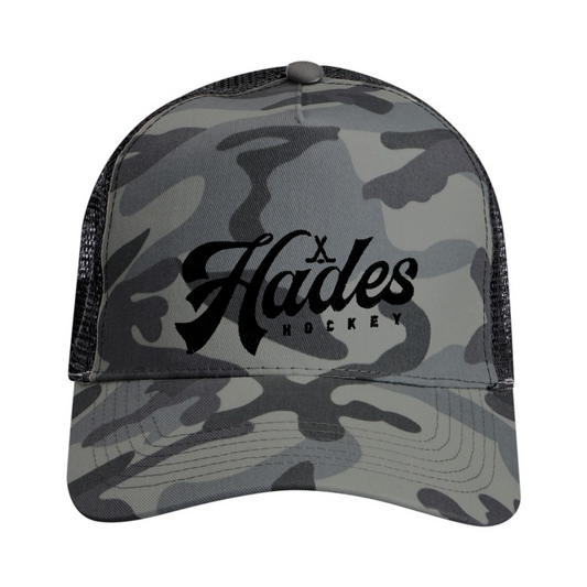 Hades Classic Logo | Camo Trucker Hat