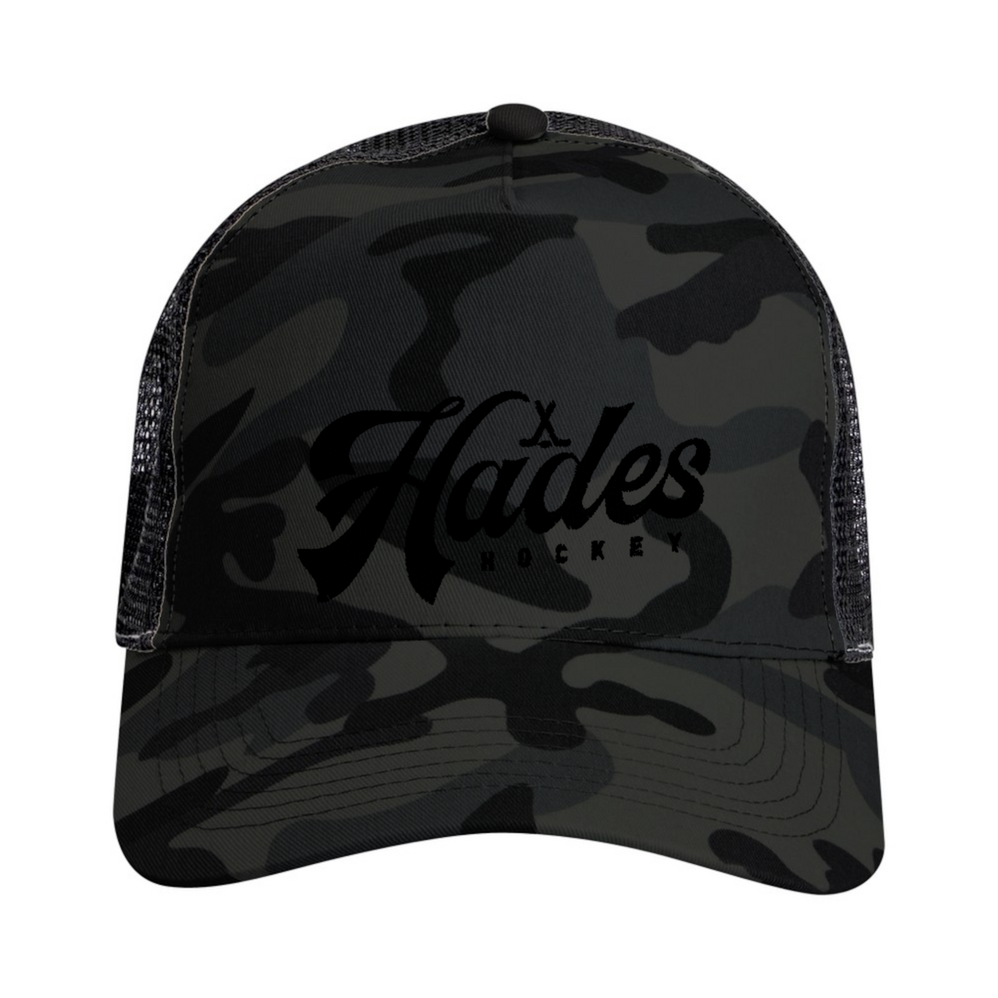 Hades Classic Logo | Camo Trucker Hat